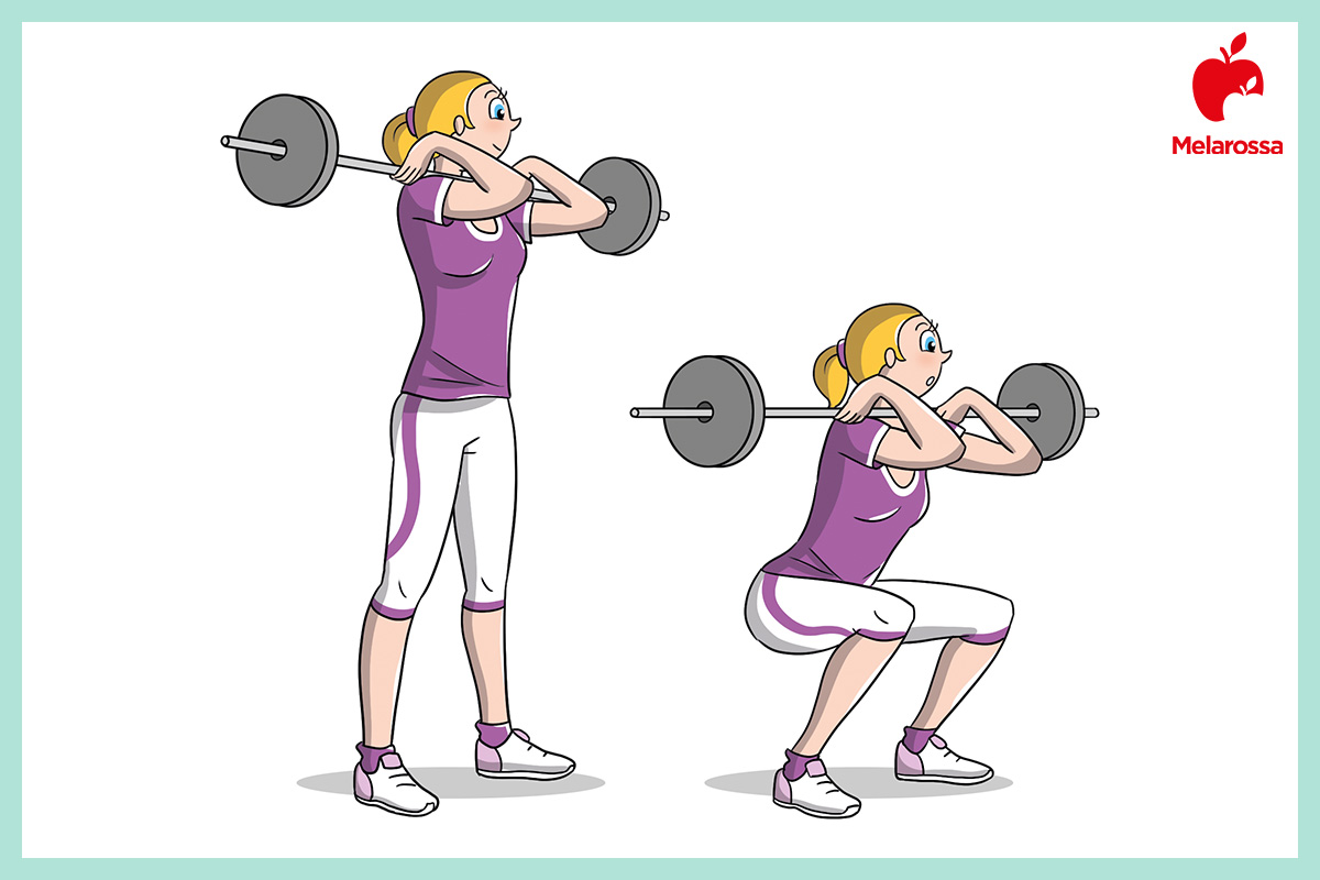 front squat: come farli e illustrazione