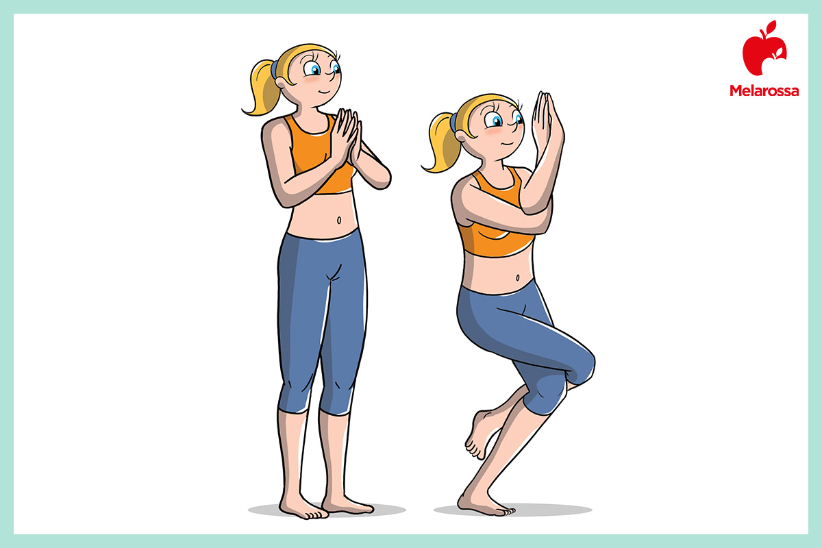 power Yoga: posizione dell'aquila 