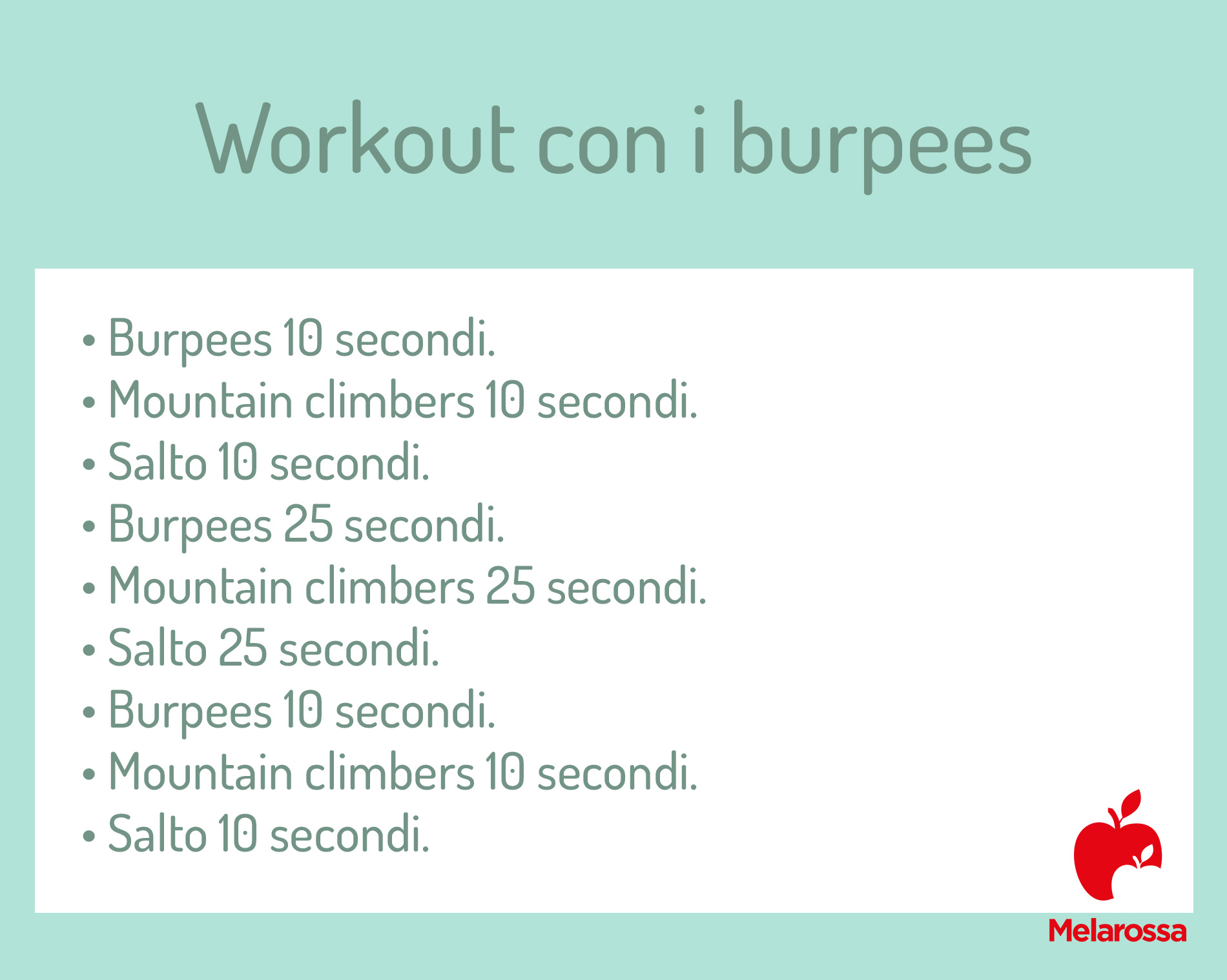 workout burpees: tabella di allenamento 