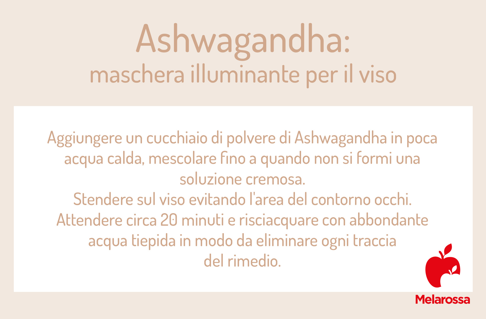 ashwagandha: maschera illuminante fai-da-te 