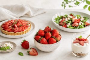 Ricette con le fragole, colorate e leggere
