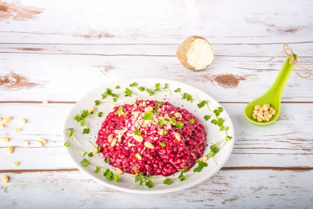 risotto alla barbabietola rossa