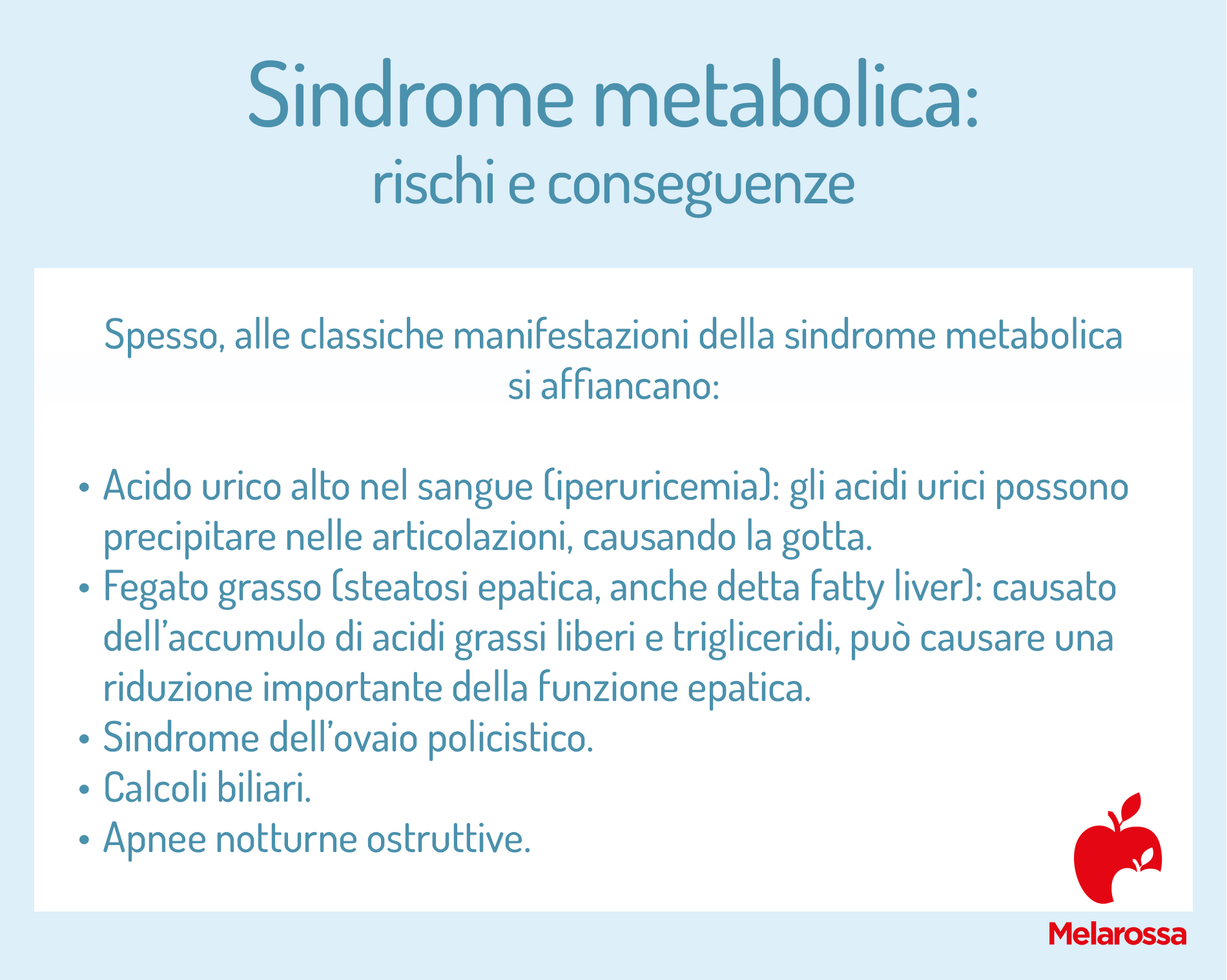 sindrome metabolica: rischi e conseguenze
