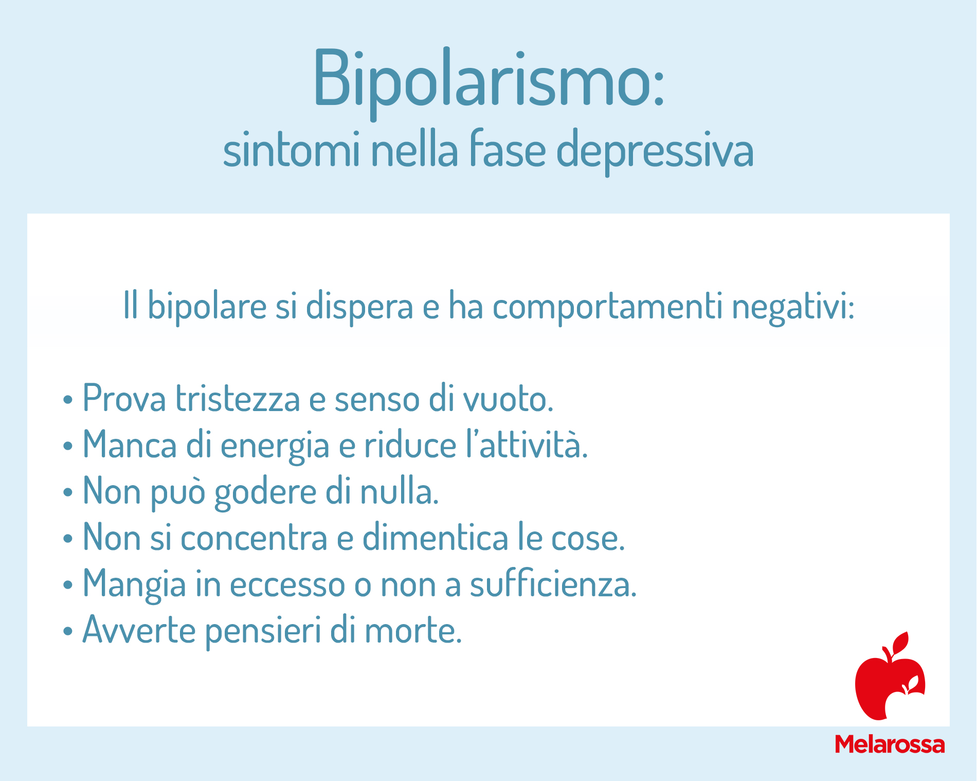 bipolarismo: sintomi nella fase depressiva 