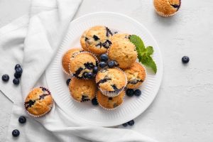 Muffin ai mirtilli con yogurt facili da preparare