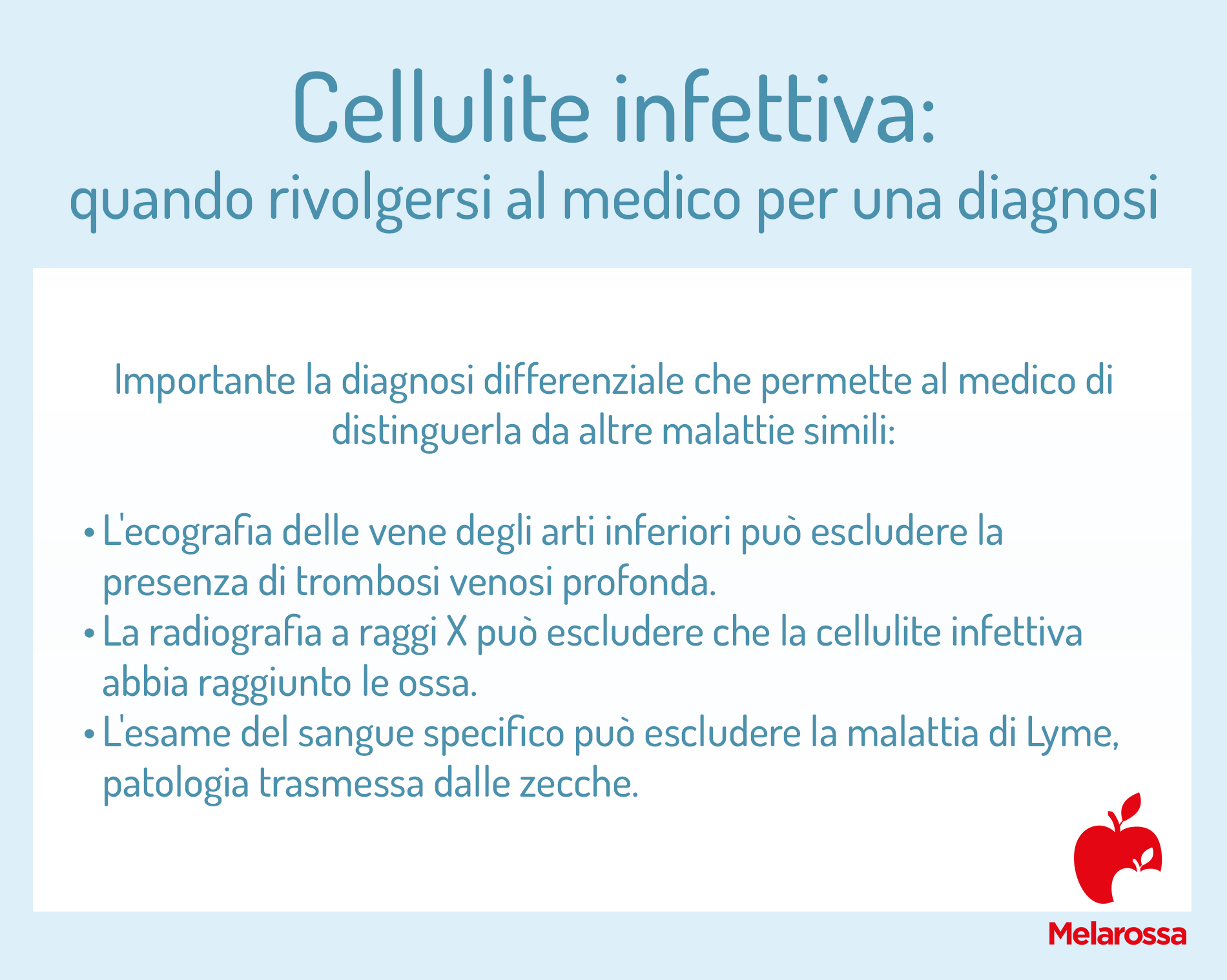 cellulite infettiva: diagnosi 