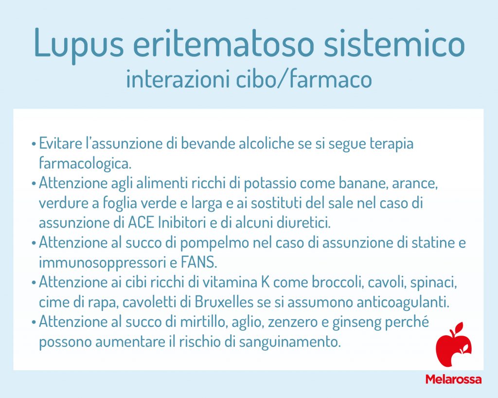 lupus interazioni cibo farmaco 1