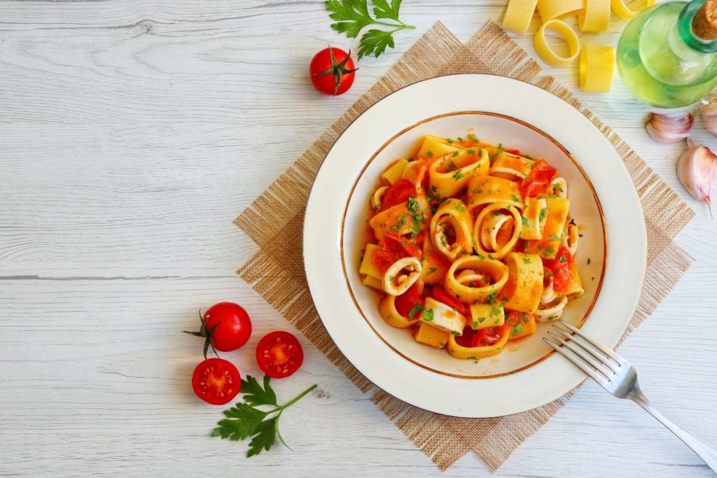 pasta con calamari