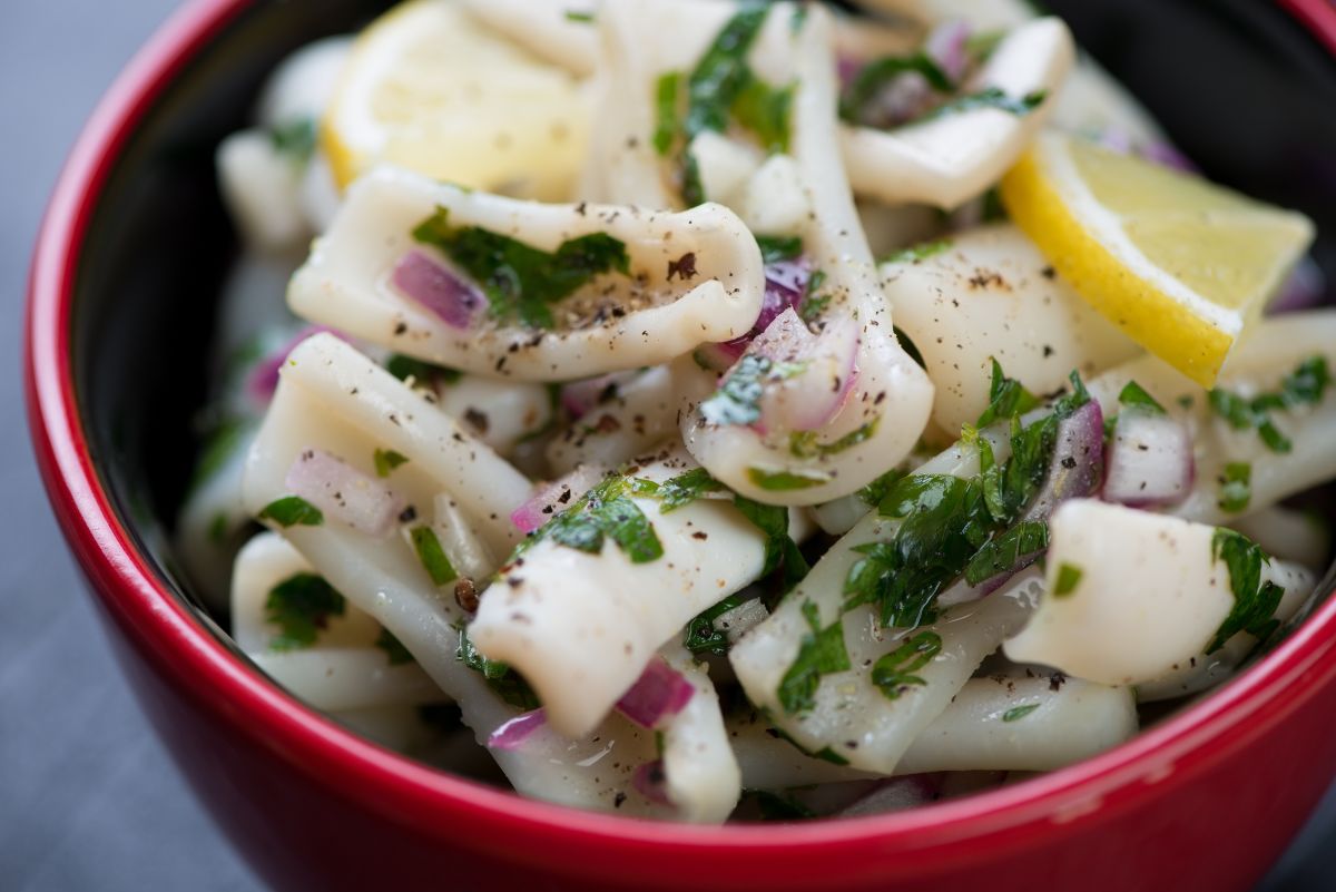 ricetta insalata di calamari