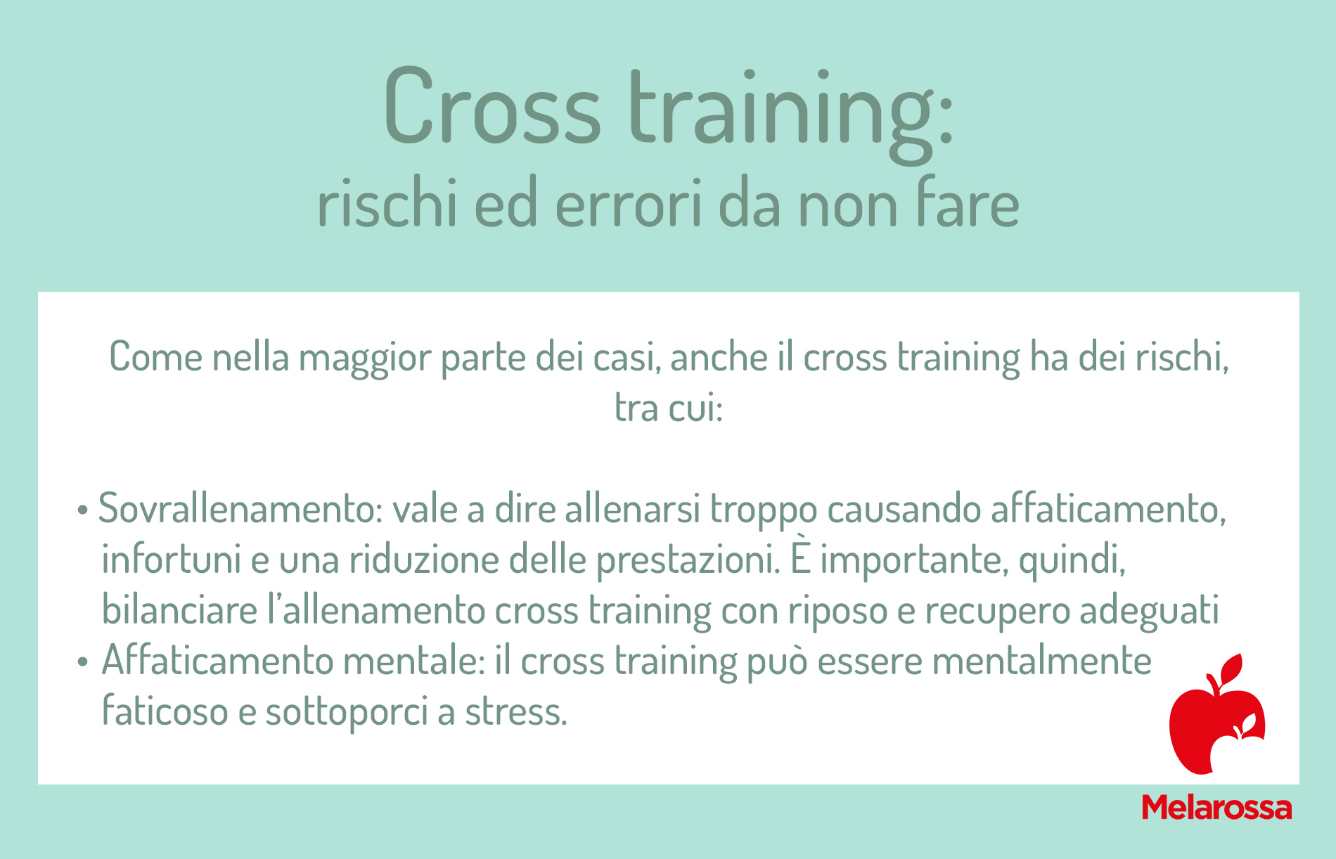 cross training: errori da evitare 