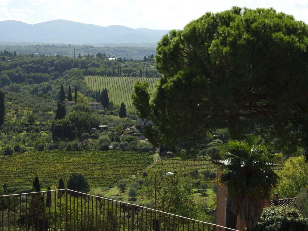 San Gimignano paesaggio dalla torre Campitelli