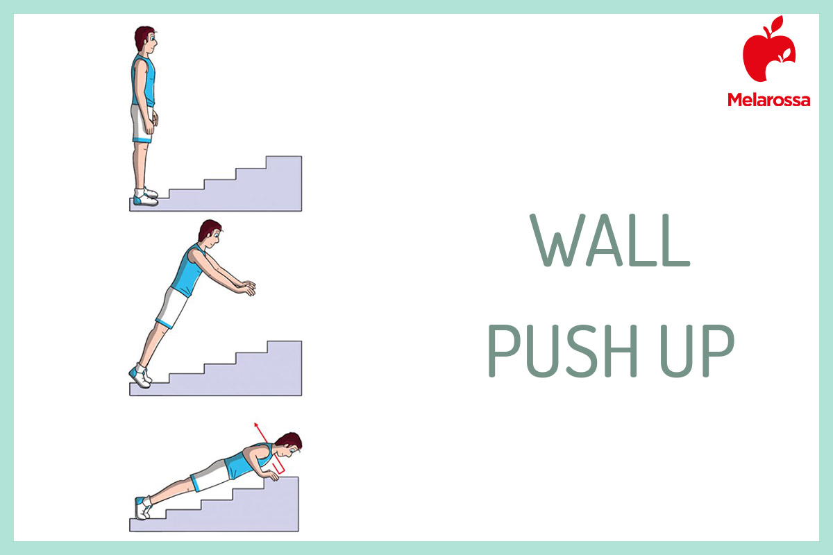 flessioni al muro o wall push-up- come eseguirlo 