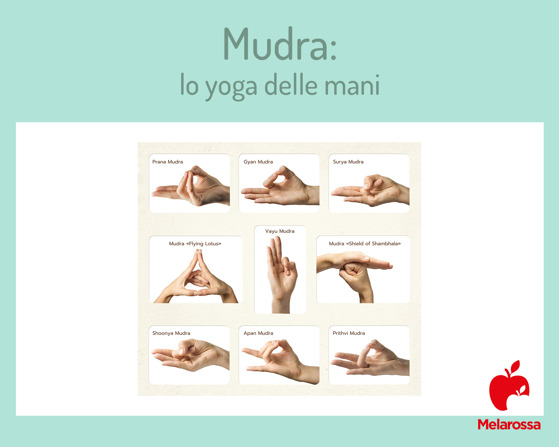 mudra, lo yoga delle mani