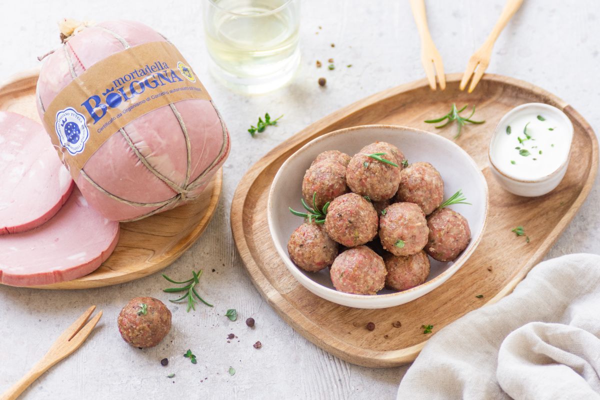 polpette di mortadella