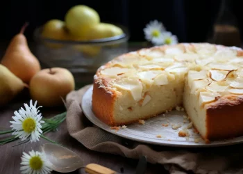 torta ricotta e pere