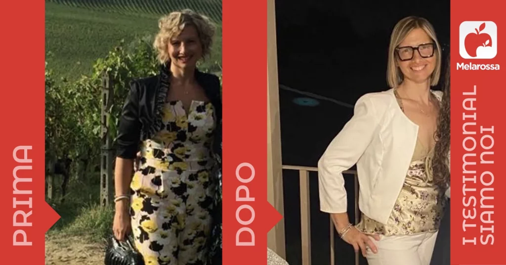 Elisa prima e dopo -12 kg