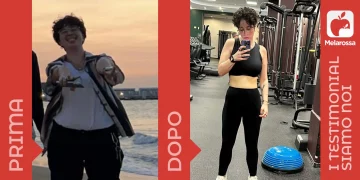 donna prima e dopo la dieta