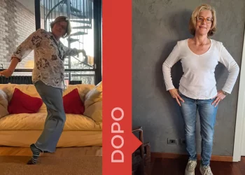 donna prima e dopo la dieta