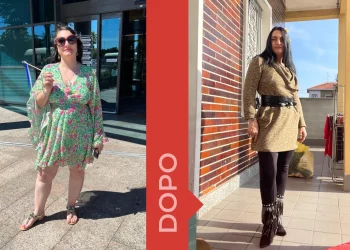 donna prima e dopo la dieta Melarossa