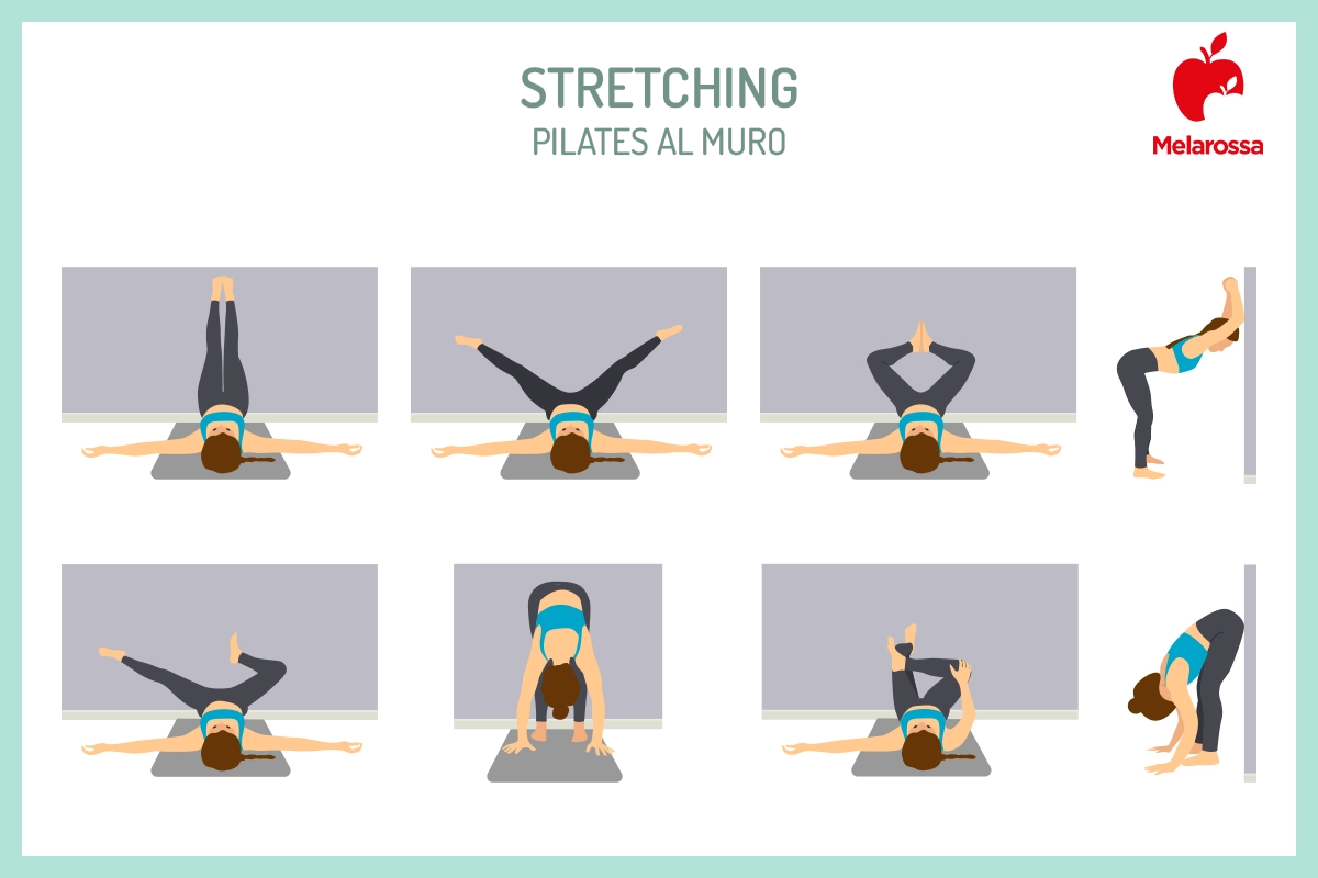 Pilates al muro: benefici, esercizi e allenamento per principianti 10 pilates al muro stretching