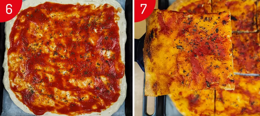 pizza rossa step 6 7