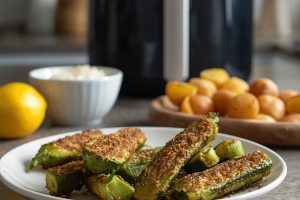 Zucchine in friggitrice ad aria: dorate fuori e morbide dentro