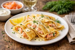 Crespelle al salmone: ricetta cremosa e varianti con salmone fresco e affumicato
