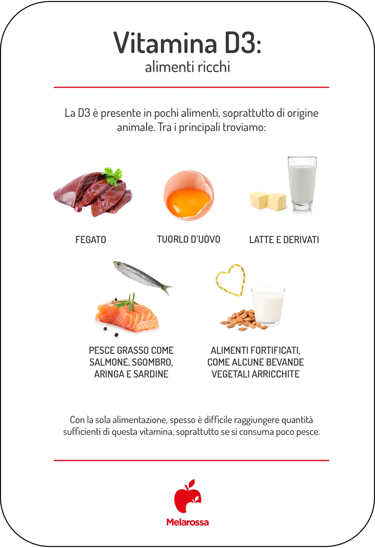 Vitamina D3: cos'è, benefici, alimenti ricchi, carenza e integratori 1 vitamina d3 alimenti ricchi
