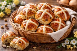 Hot cross buns: ricetta facile dei panini dolci inglesi di Pasqua
