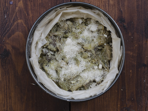 torta salata light ai carciofi sei