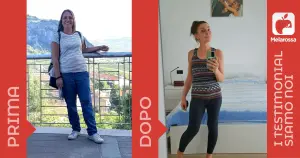 Iscriviti subito alla dieta Melarossa e scarica l'app 6 foto di Sara prima e dopo aver perso 11 kg con la dieta Melarossa