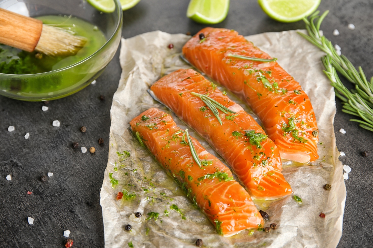 Salmone marinato